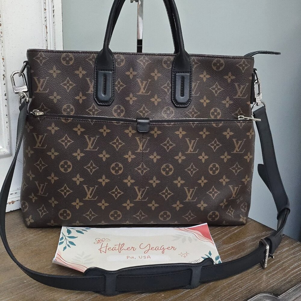 7 Days a Week Louis Vuitton Macassar Business Bag